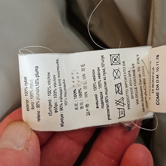 Down jacket made in Italy - Picture 9 of 11